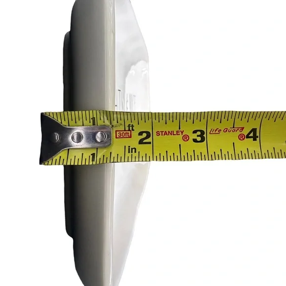 Rae Dunn Christmas Platter NAUGHTY & NICE White Black Long Letters NWT 2017 OG - Picture 16 of 16